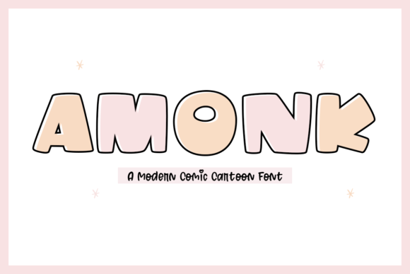 Amonk: A Modern and Quirky Display Font for Creative Expression