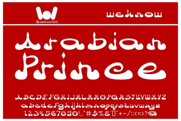 Arabian Prince: A Bold Display Font for Modern Design
