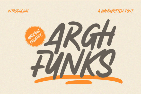 Arghfunks: A Bold and Creative Display Font for Modern Design