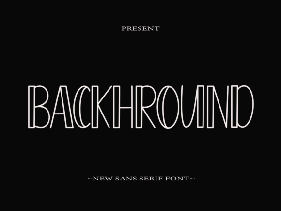 Background: A Casual Display Font