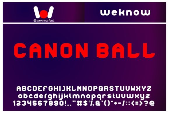 Canon Ball: A Bold Display Font for Creative Projects