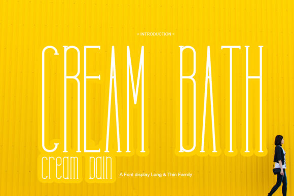 Cream Bath Font: A Stylish Addition to Your Design Projects