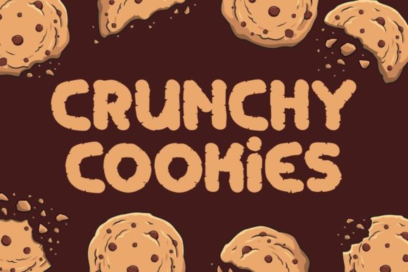 Crunchy Cookies: A Bold Display Font for Purposeful Design and Branding
