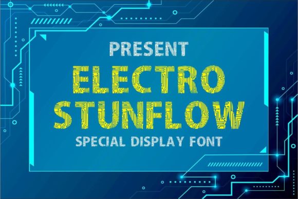 Electro Stunflow: A Bold Font for Strategic Branding and Creative Impact