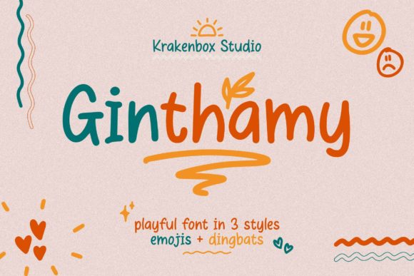 Ginthamy: A Playful Display Font for Creative Projects