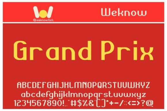 Grand Prix Display Font: A Stylish Choice for Creative Projects