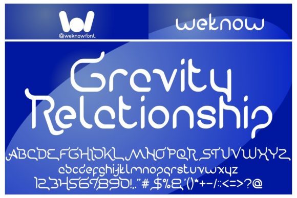 Gravity Relationship: A Versatile Display Font for Creative Design