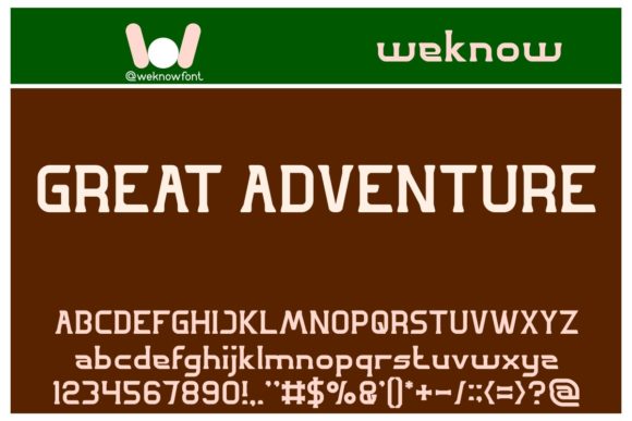 Great Adventure: A Retro Display Font for Creative Projects