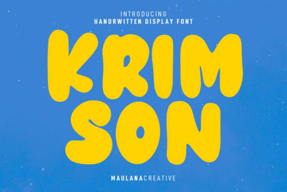 Krimson: A Bouncy and Cute Display Font for Joyful Creations