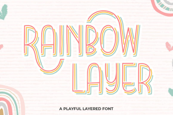 Rainbow Layer: A Playful Font for Creative and Design Projects