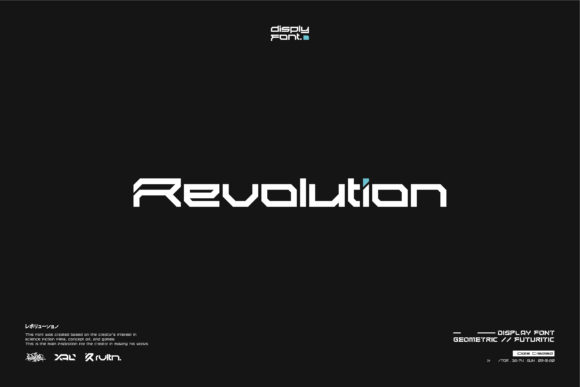 Revolution: A Futuristic Typeface for the Modern Creative Landscape