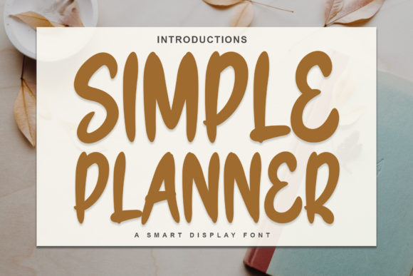 Simple Planner: A Versatile Display Font