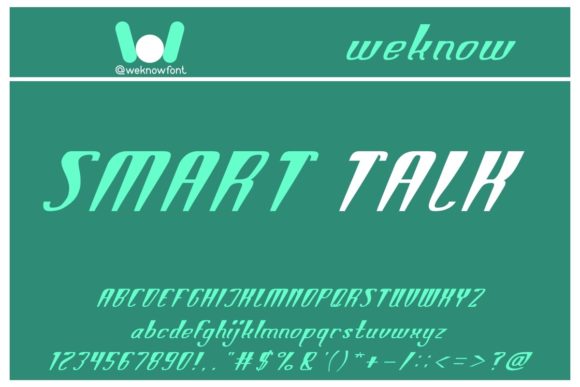 Smart Talk: A Modern Display Font for Creative Design Projects