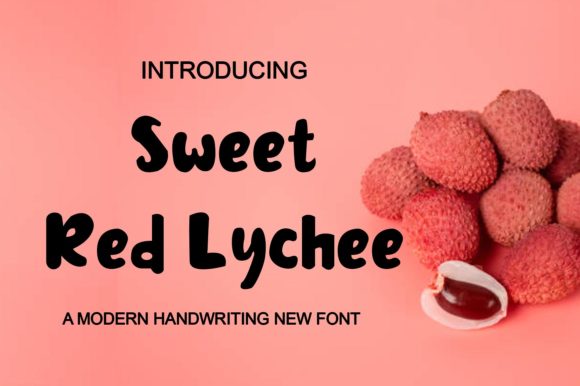 Sweet Red Lychee: A Versatile and Expressive Display Font for Creative Projects