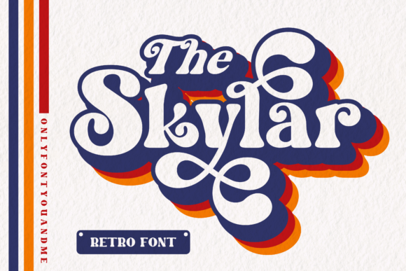 The Skylar: A Bold and Retro Font for Modern Design Needs