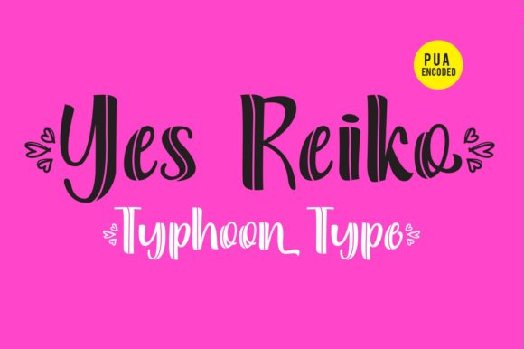 Yes Reiko: A Unique Display Font for Creative Expression